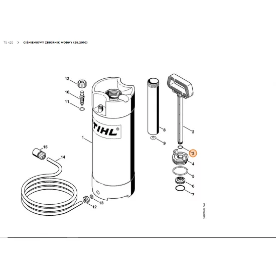 STIHL  Okrągły pierścień uszczelniający 14x1,78 9645 945 7560